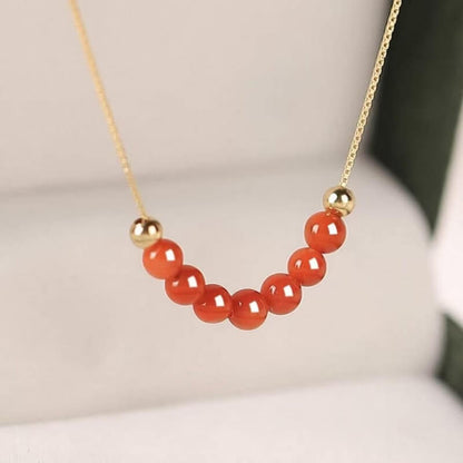 LuckyCharms Natural Crystal Fortune-Turning Beads Blessing Short Necklace