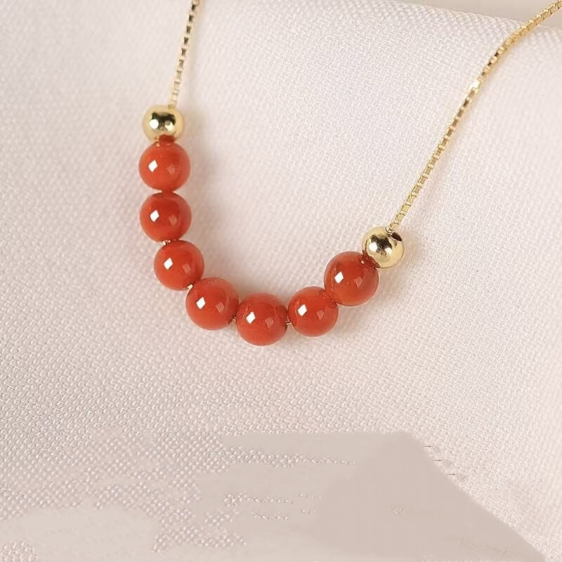 LuckyCharms Natural Crystal Fortune-Turning Beads Blessing Short Necklace