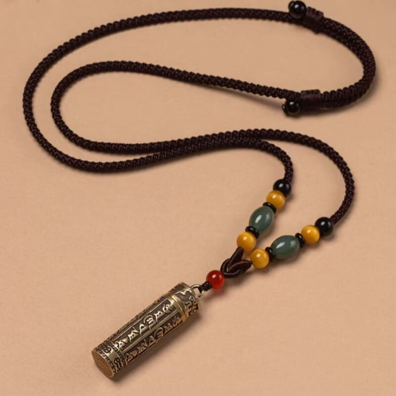 LuckyCharms Openable Brass Gau Box Pendant Necklace