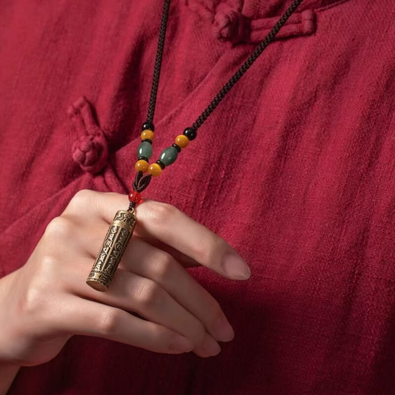 LuckyCharms Openable Brass Gau Box Pendant Necklace