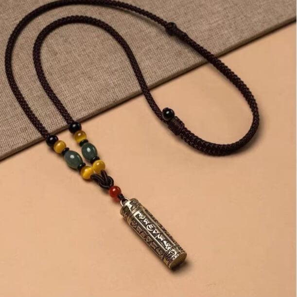 LuckyCharms Openable Brass Gau Box Pendant Necklace