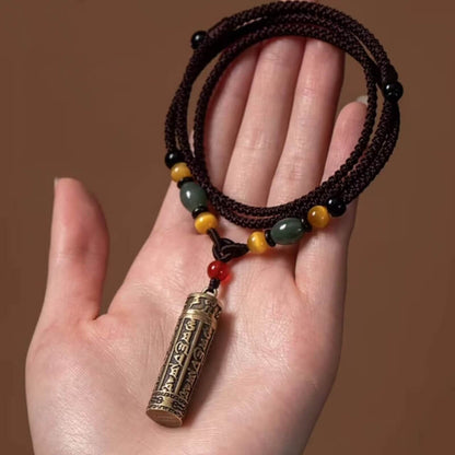 LuckyCharms Openable Brass Gau Box Pendant Necklace