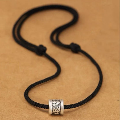 LuckyCharms Om Mami Padme Hūm Silver Pandent Necklace