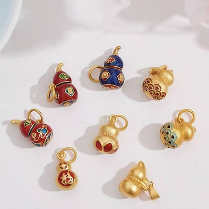 LuckyCharms Chinese Style Gold-plated Gourd Pendant