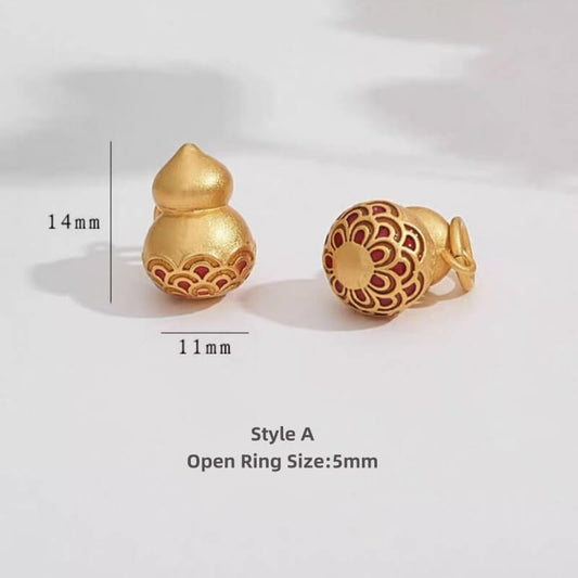LuckyCharms Chinese Style Gold-plated Gourd Pendant