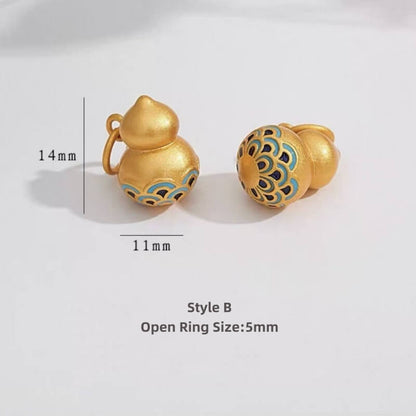 LuckyCharms Chinese Style Gold-plated Gourd Pendant