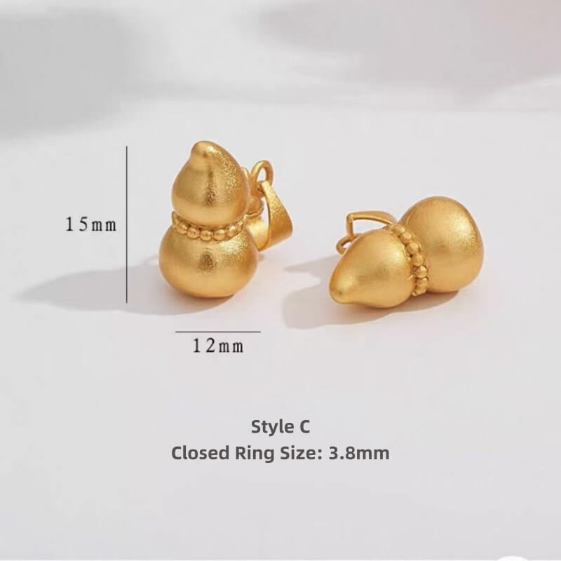 LuckyCharms Chinese Style Gold-plated Gourd Pendant