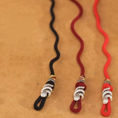 LuckyCharms Silver Snake Fortune & Protection Braided Rope Bracelet