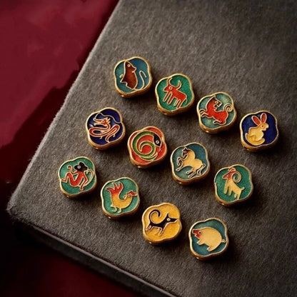 LuckyCharms Chinese Zodiacs Luck & Health Beads Braided Rope Bracelet