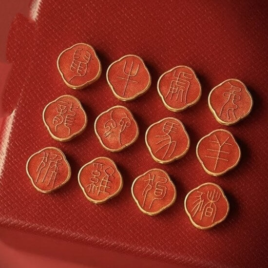 LuckyCharms Chinese Zodiacs Luck & Health Beads Blessing Braided Rope Bracelet