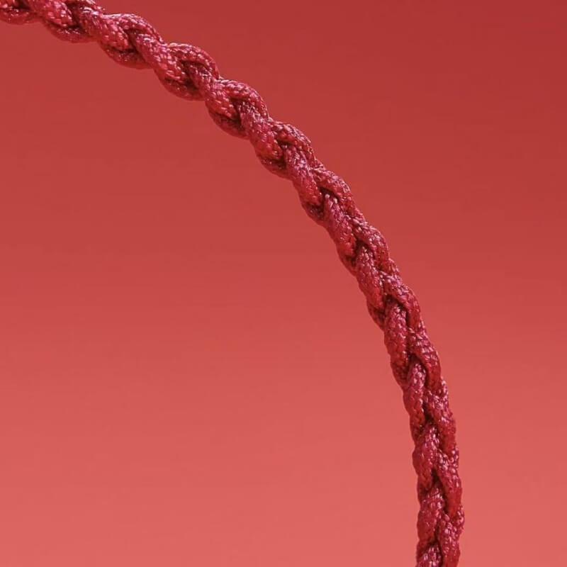 LuckyCharms Cinnabar Peace Buckle Luck Braided Rope Bracelet