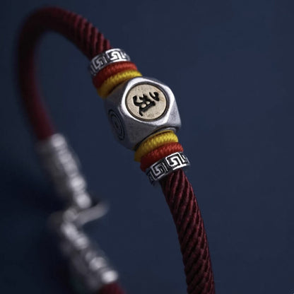 LuckyCharms Guardian Buddhas Seed Syllables Red Bracelet