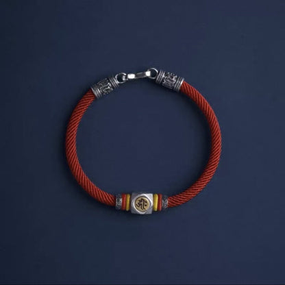 LuckyCharms Guardian Buddhas Seed Syllables Red Bracelet
