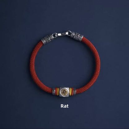 LuckyCharms Guardian Buddhas Seed Syllables Red Bracelet