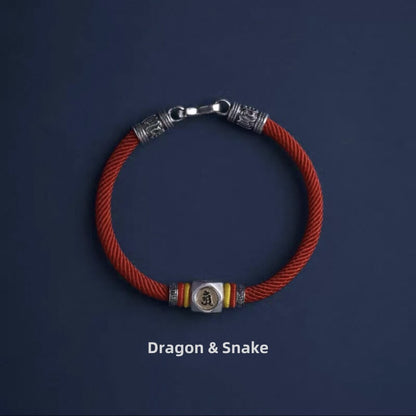 LuckyCharms Guardian Buddhas Seed Syllables Red Bracelet