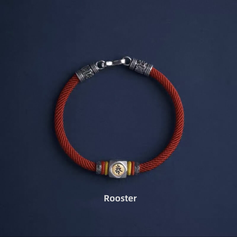LuckyCharms Guardian Buddhas Seed Syllables Red Bracelet