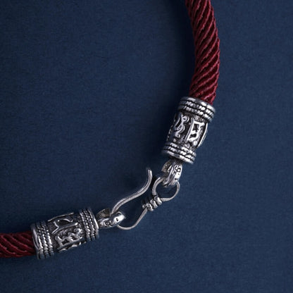 LuckyCharms Guardian Buddhas Seed Syllables Red Bracelet