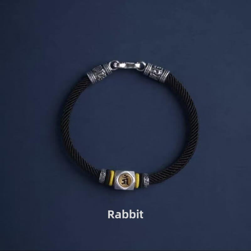 LuckyCharms Guardian Buddhas Seed Syllables Black Bracelet