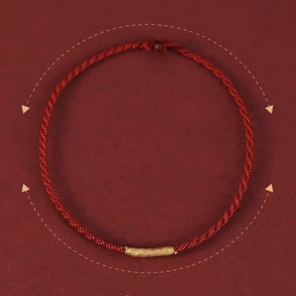 LuckyCharms Golden Threads Ultra-thin Braided Bracelet