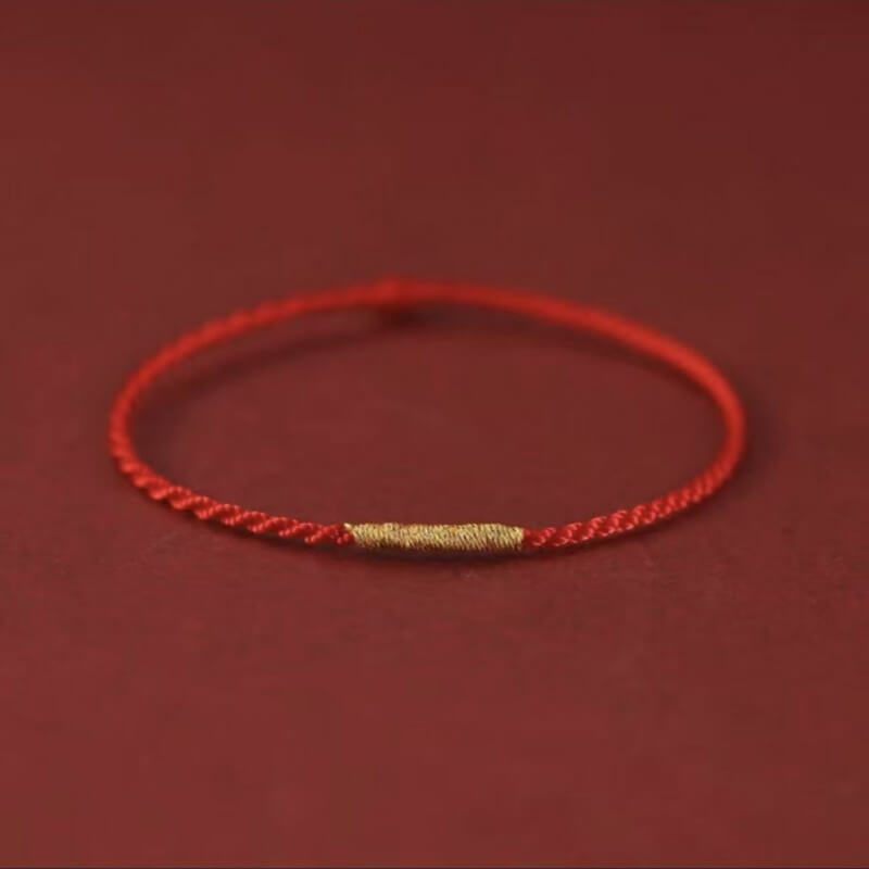 LuckyCharms Golden Threads Ultra-thin Braided Bracelet