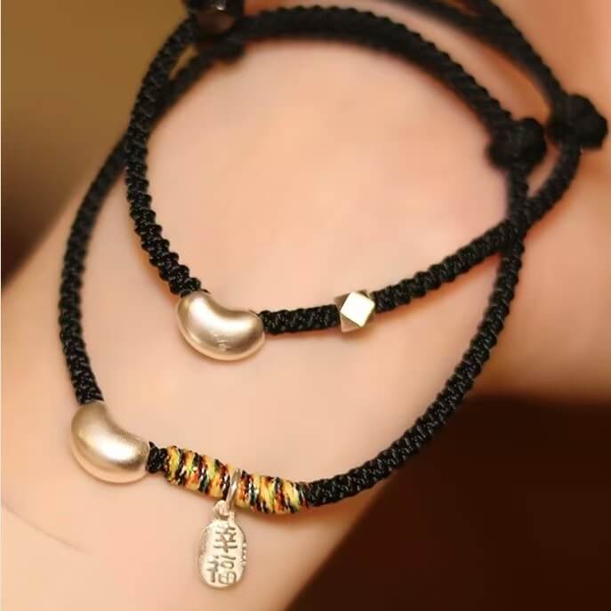 LuckyCharms Love Bean Love & Luck Handmade Rope Bracelet