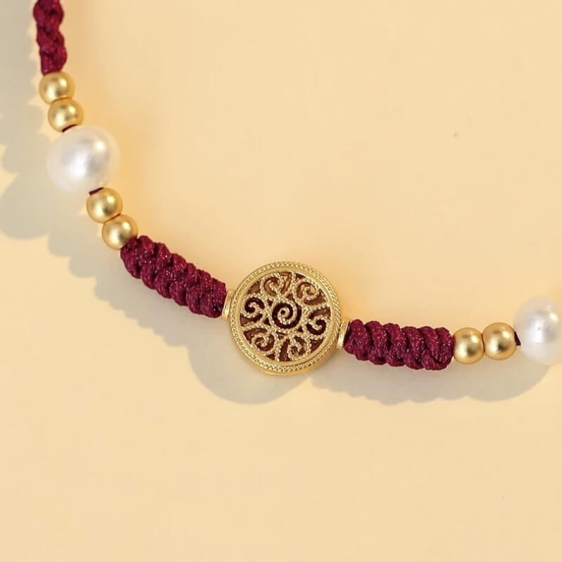 LuckyCharms Gold-Plated Money Tree Fortune-turning Braided Bracelet