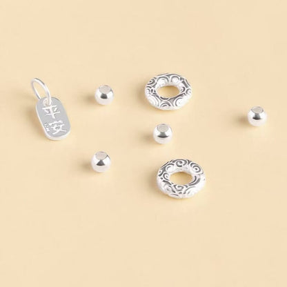 LuckyCharms 925 Silver Peace Buckle Luck & Happiness Braided Rope Bracelet