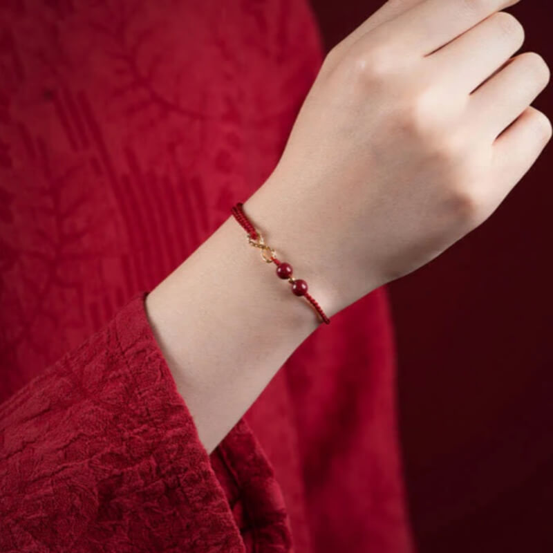 LuckyCharms Infinity Symbol Wealth Braided Rope Bracelet