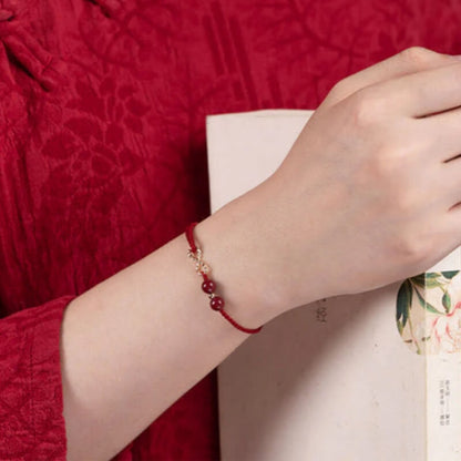 LuckyCharms Infinity Symbol Wealth Braided Rope Bracelet