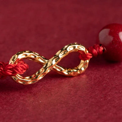 LuckyCharms Infinity Symbol Wealth Braided Rope Bracelet