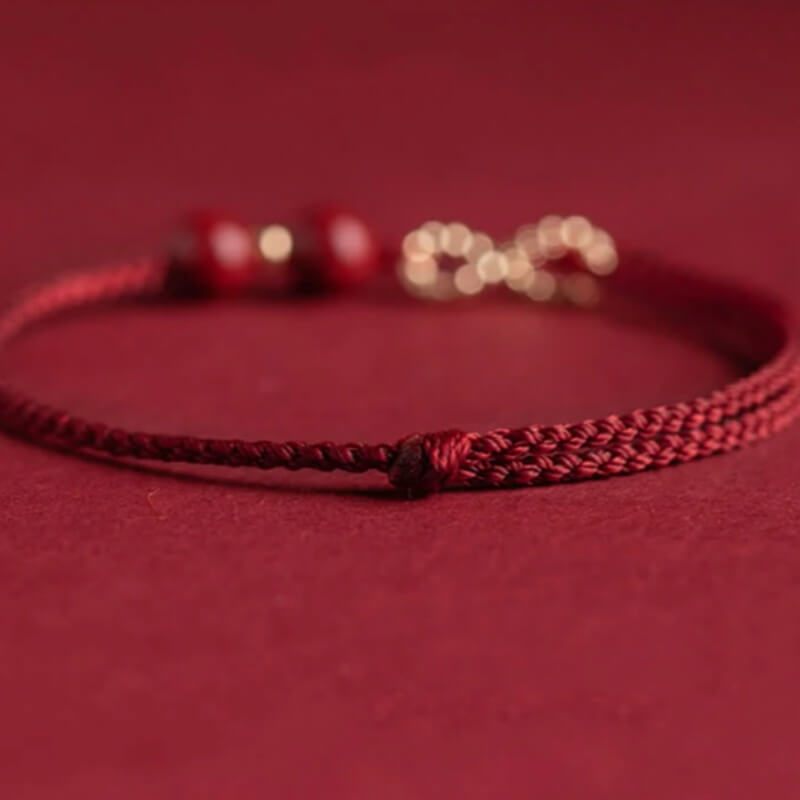 LuckyCharms Infinity Symbol Wealth Braided Rope Bracelet