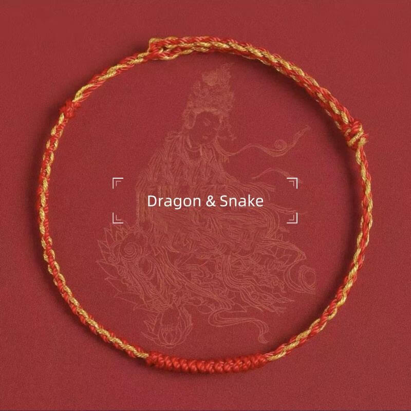 LuckyCharms Chinese Zodiac Protection Blessing Braided Rope Bracelet