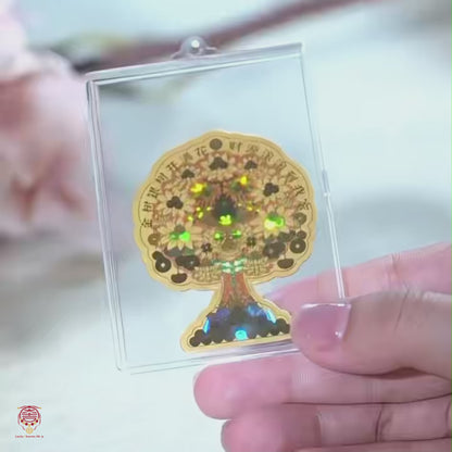 Potala Sanctuary Tibetan Wealth Tree 24K Pure Gold Phone Decal