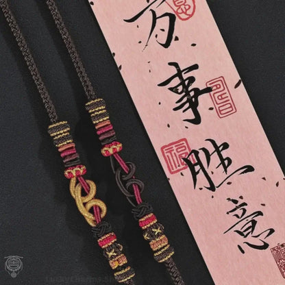 Bracelet tressé style chinois Black Myth Wukong Knot | Bracelet ajustable, cadeau romantique