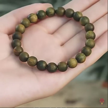 The Jade Timber Alchemist - Blessed Green Sandalwood & Five Elements Mala