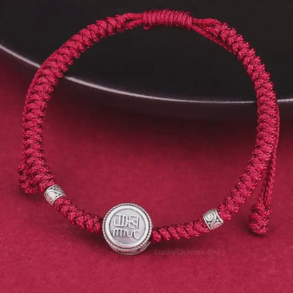 The Shifting Destiny Cord - Dual-Sided 7x10mm 925 Sterling Silver Chinese Zodiac Bracelet