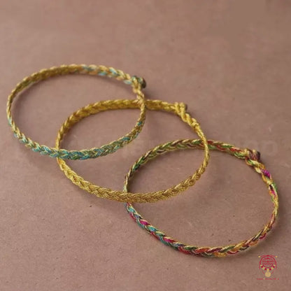 Bracelet tressé à motif serpent tricolore · Transformation spirituelle | 3 couleurs, design tendance, cadeau porte-bonheur, à porter au quotidien