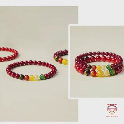 The Ancient Cinnabar Wealth Guardian - Five Elements Feng Shui Bracelet